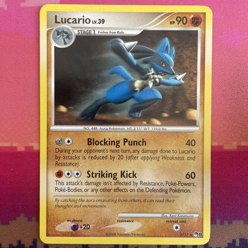 Pokemon Card Lucario POP SERIES 8 Rare 2/17 Near Mint 