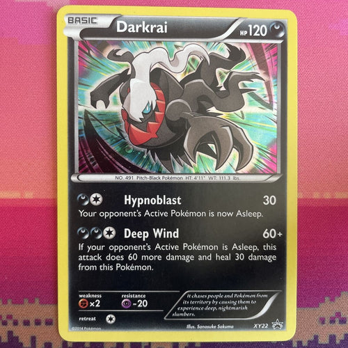 Pokemon Card Darkrai XY22 Black Star Promo Holo Near Mint Condition