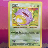 Pokemon Cards Koffing Shadowless Base Set Common 51/102 Near Mint