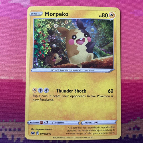 Pokemon Card Morpeko SWSH012 Black Star Promo General Mills Near Mint Condition