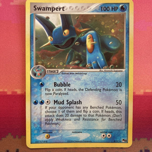 Pokemon Card Swampert POP SERIES 1 Holo Rare 5/17 Near Mint 