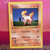 Pokemon Card Ponyta Shadowless Base Set 1st Edition Common 60/102 NM Condition 