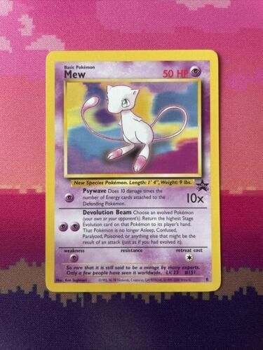 Pokemon Card Mew 8 Black Star Promo Near Mint