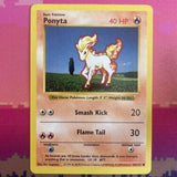 Pokemon Card Ponyta Shadowless Base Set Common 60/102 Near Mint