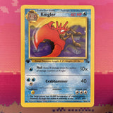 Pokemon Card Kingler Fossil 1st Edition Common 38/62 Near Mint Condition