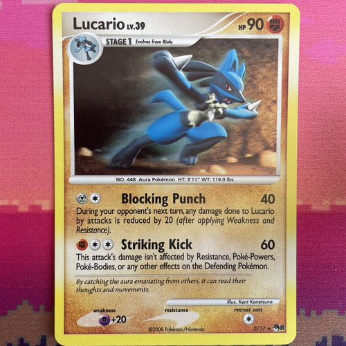 Pokemon Cards Lucario POP SERIES 8 Holo Rare 2/17 Near Mint