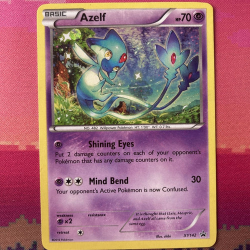 Pokemon Card Azelf XY142 Black Star Promo Holo Near Mint Condition