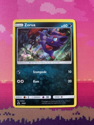 Pokemon Card Zorua SM83 Holo Black Star Promo Near Mint