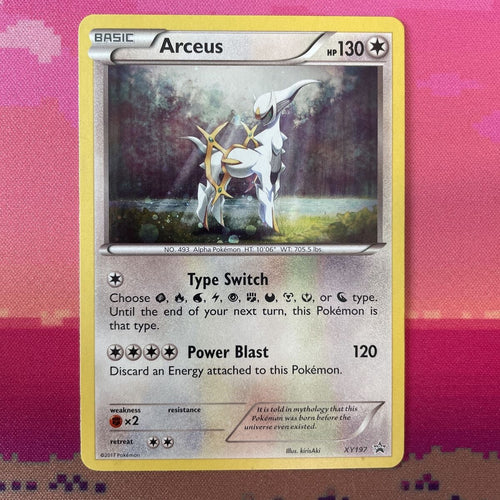 Pokemon Card Arceus XY197 Black Star Promo Holo Near Mint Condition