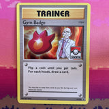 Pokemon Card Gym Badge XY209 Black Star Promo Blaine Near Mint Condition