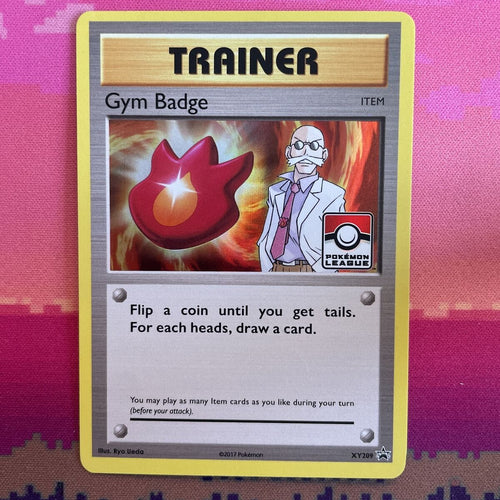 Pokemon Card Gym Badge XY209 Black Star Promo Blaine Near Mint Condition