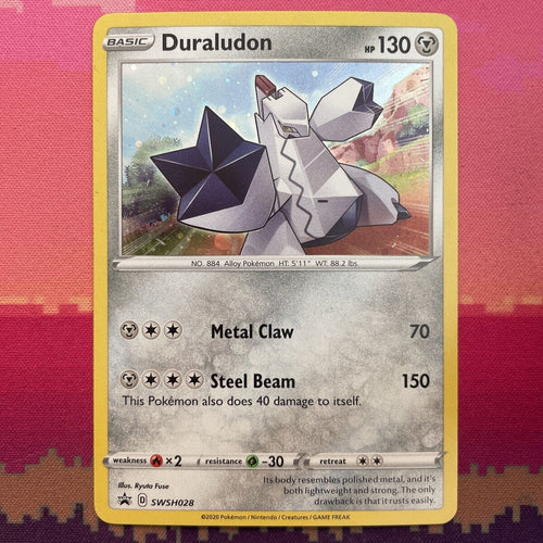 Pokemon Card Duraludon SWSH028 Black Star Promo Holo Near Mint Condition