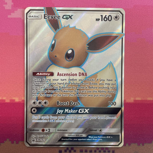 Pokemon Card Eevee GX SM242 Ultra Rare Black Star Promo Near Mint