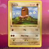 Pokemon Card Diglett Shadowless Base Set 1st Edition Common 47/102 Near Mint