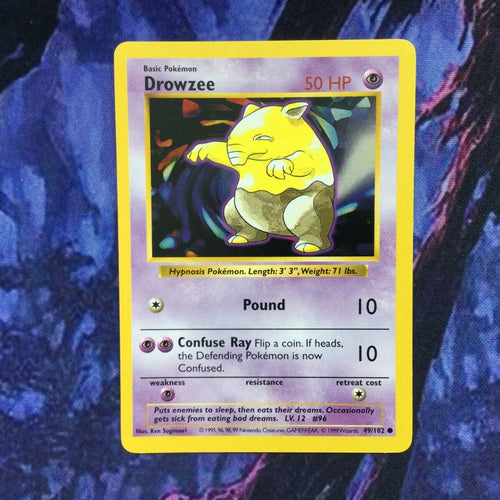 Pokemon Drowzee Shadowless 1999 49/102 NM Condition