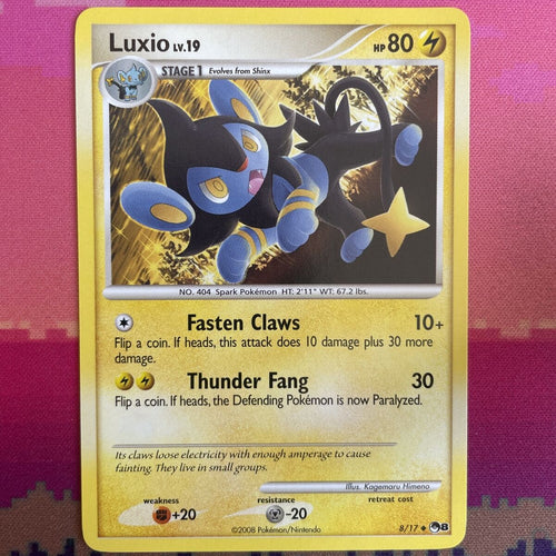 Pokemon Cards Luxio POP SERIES 8 Uncommon 8/17 Near Mint