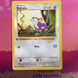 Pokemon Card Rattata Shadowless Base Set 1st Edition Common 61/102 NM Condition