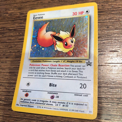 Pokemon Card Eevee 11 Black Star Promo HOLO NM Condition Condition