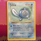 Pokemon Card Poliwag Shadowless Base Set Common 59/102 Near Mint Condition