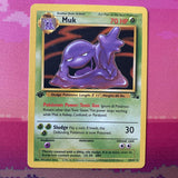 Pokemon Card Muk Fossil 1st Edition Rare 28/62 Near Mint Condition