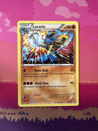 Pokemon Card Lucario XY140 Black Star Promo Near Mint