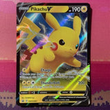 Pokemon Card Pikachu V SWSH061 Ultra Rare Black Star Promo Near Mint