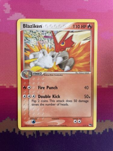 Pokemon Card Blaziken POP SERIES 1 Non Holo 1/17 Near Mint