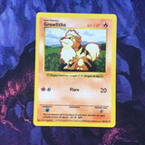 Pokemon Card Growlithe Base Set Shadowless Uncommon 28/102 NM