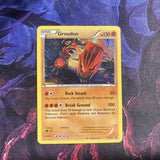 Pokemon Card Groudon XY52 Black Star Promo Near Mint Condition