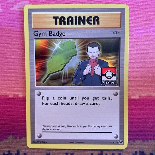 Pokemon Card Gym Badge XY210 Black Star Promo Giovanni Near Mint Condition