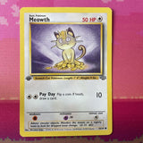 Pokemon Card Meowth Jungle 1st Edition Common 56/64 Near Mint Condition