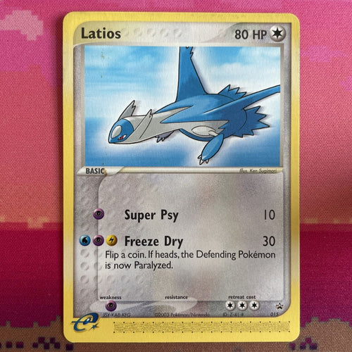 Pokemon Card Latios Nintendo Black Star Promo 015 Near Mint Condition