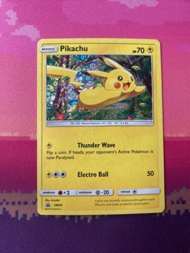 Pokemon Card Pikachu SM04 Black Star Promo General Mills Near Mint 