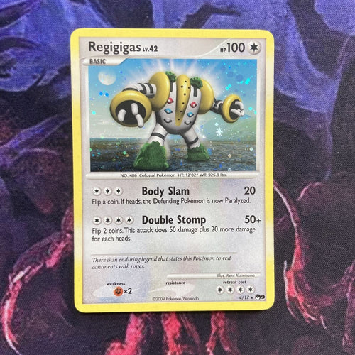 POKEMON PROMO CARD - POP SERIES 9 - REGIGIGAS 4/17 - (HOLO) NM