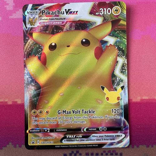 Pokemon Card Pikachu VMAX SWSH062 Black Star Promo Near Mint 