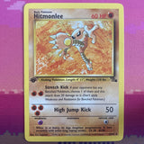 Pokemon Card Hitmonlee Fossil 1st Edition Rare 22/62 Near Mint