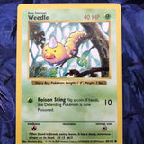 Pokemon Card Weedle Shadowless Base Set Uncommon 69/102 WOTC Excellent Condition