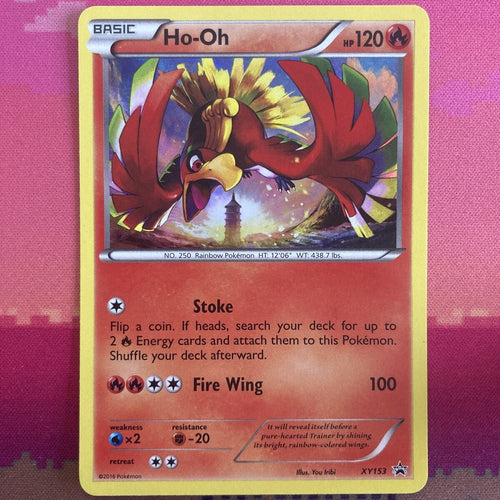 Pokemon Card Ho-Oh Black Star Promo Holo XY153 Near Mint Condition