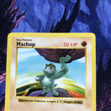 Pokemon Card Machop Shadowless Base Set  Common 52/102 Excellent Condition