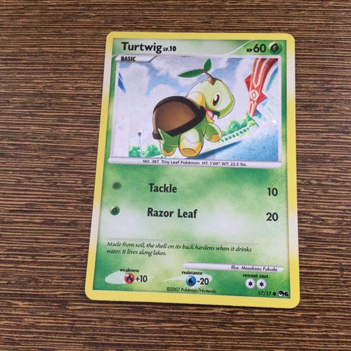 Pokemon Card Turtwig POP SERIES 6 Holo Common 17/17 near mint!