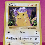 Pokemon Card Shadowless Pikachu 58/102 Base Set Near Mint Condition