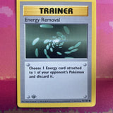 Pokemon Card Energy Removal Shadowless Base Set 1st Edition Common 92/102 NM