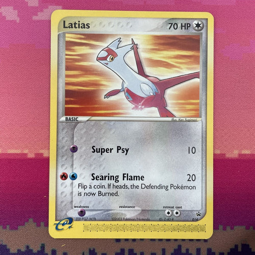 Pokemon Card Latias 014 Nintendo Black Star Promo Near Mint Condition