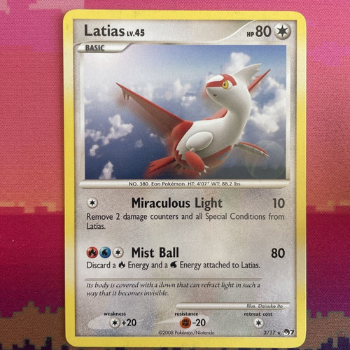 Pokemon Card Latias POP SERIES 7 Non Holo Rare 3/17 Near Mint 