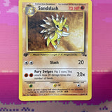 Pokemon Card Sandslash Fossil 1st Edition Uncommon 41/62 Near Mint