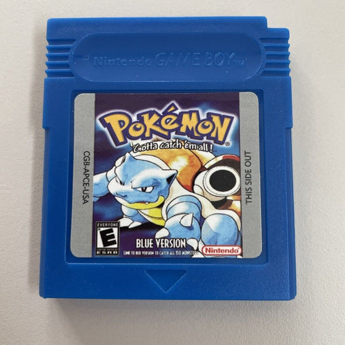 Pokemon Blue Version GameBoy Game Cartrdige